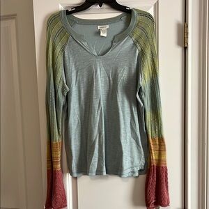 Sundance Multicolor Knit Sleeve Top